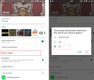 Sembunyikan Media Whatsapp dari Orang atau Grup Tertentu Saja di Android 2