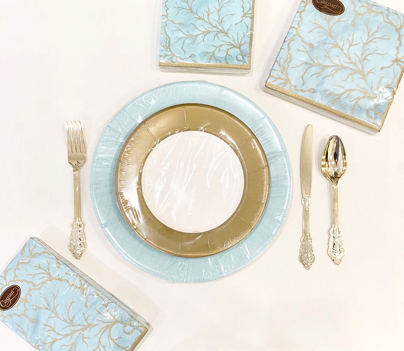 Newest Paper Plates & Napkins Fresh Ink Style Sentiment