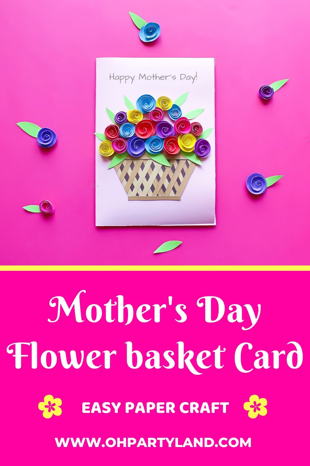 flower basket card