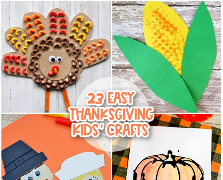 65 Easy Thanksgiving Crafts & DIY Projects for Kids