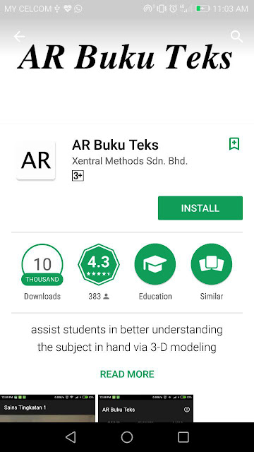 Tutorial Guna AR Pada Buku Teks Sains