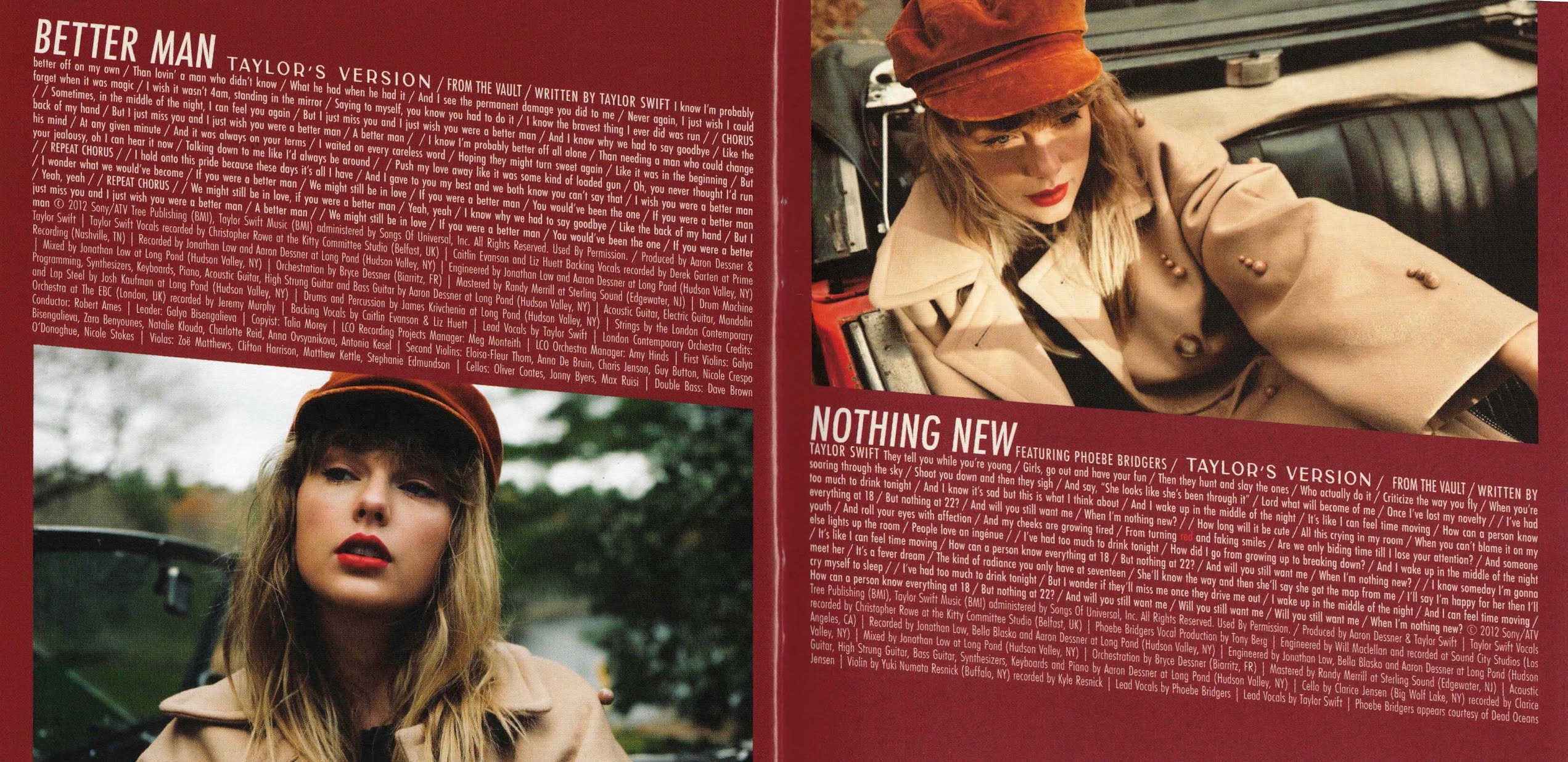 Booklet RED (Taylor's Version) Música El Rincón de Taylor