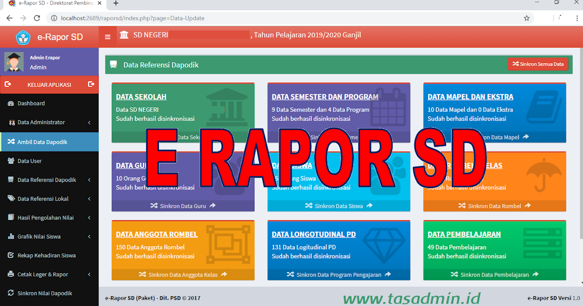 Aplikasi E Rapor Sd Berbasis Web Tasadmin