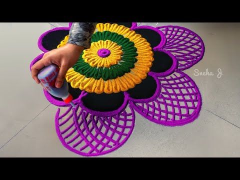 simple and easy rangoli designs with dots for home