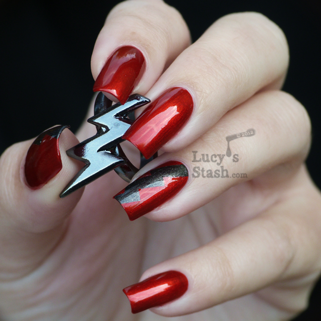 Lucy's Stash - Lightning Bolt Tape Manicure