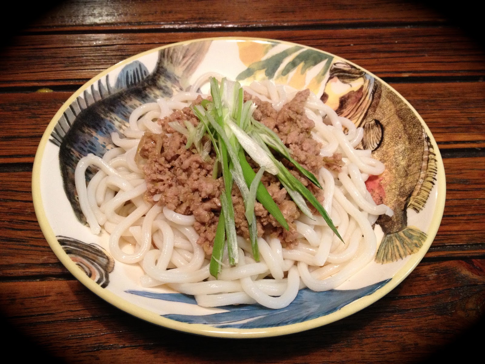 Quinn's Kitchen Udon Noodles with Ground Turkey and Miso Sauce