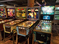 Pinball machines in museum