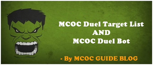 mcoc duel target list