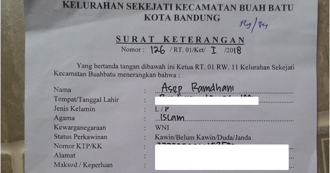 Pengalaman Cara Membuat Surat Numpang Nikah Na Asep