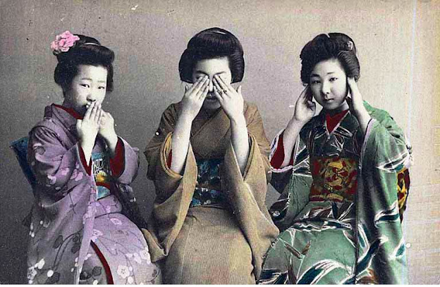 geishas tres monos sabios 
