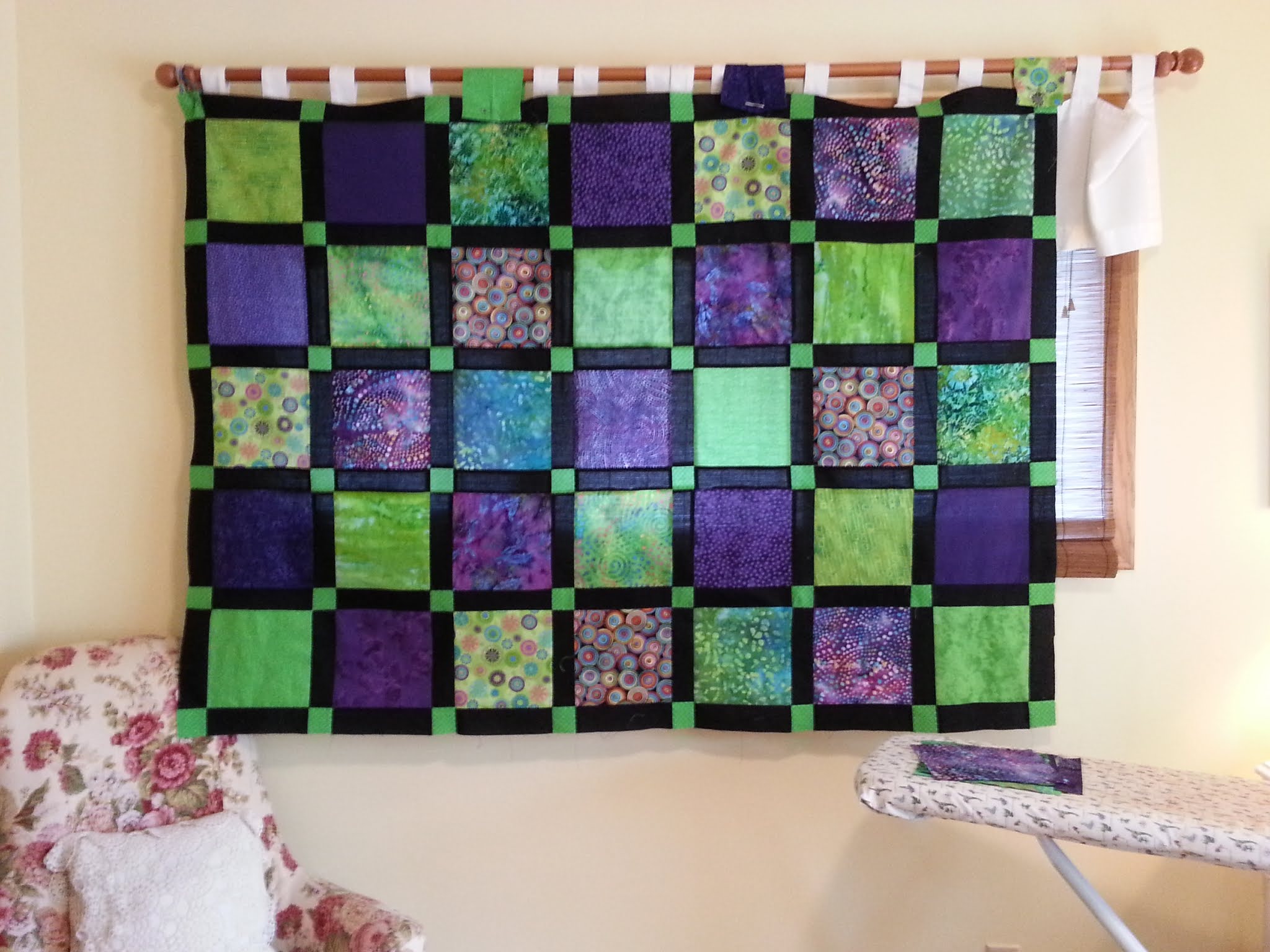 Ohio Thoughts Block Quilt with Sashing