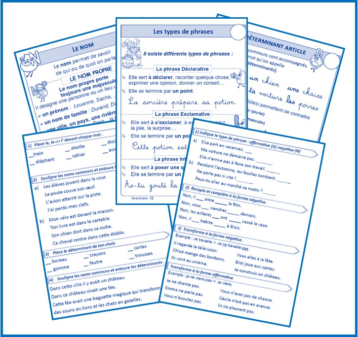  IPOTÂME.TÂME: Grammaire exercices et leçons Bildidee 