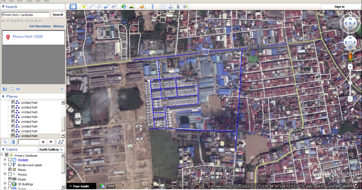 How to draw route in google earth and convert to TAP/MAP file using