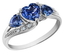 promise rings ring anillo oro zafiro azul amor 10k pretty heart gemas diamantes blanco ct diamond nice emerald joya bellas