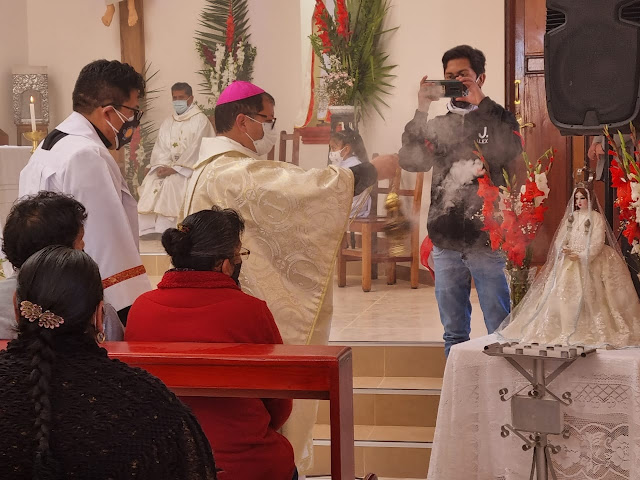 22. Mai 2021 Die Kapelle Jungfrau der Unbefleckten Empfängnis in Villazón Bolivien: Sie wurde heute durch den Bischof eingeweiht. Vielen Dank für Eure Unterstützung.
