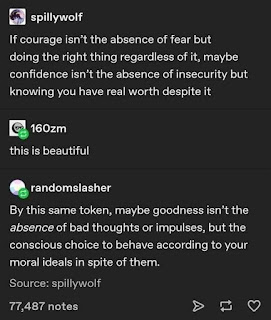 confidence isn't the absence of insecurity