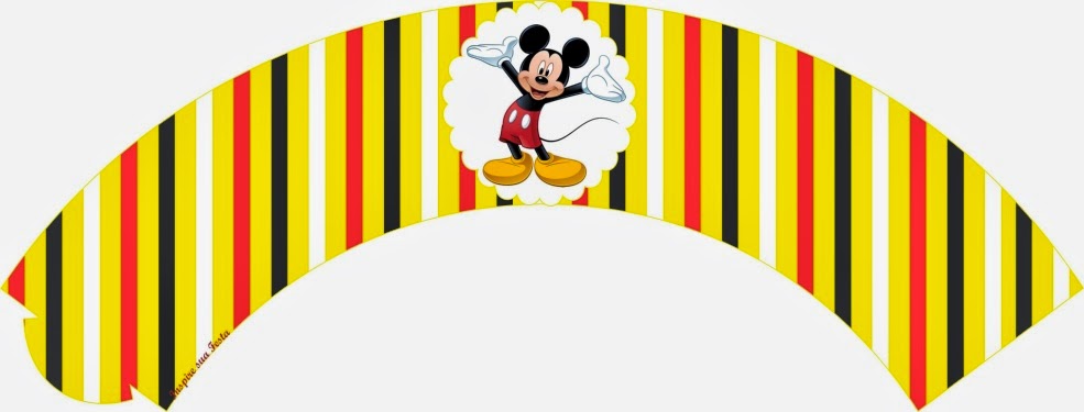 Yellow Mickey: Free Printable Mini Kit. Yellow Mickey: Free Printable Mini Kit.