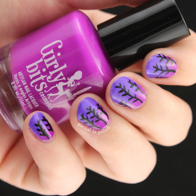 Wheat At Sunset Nail Art Inspired by Chalkboard Nails Featuring Some Girly Bits Hoop! There It Is Collection Polishes (Duh!)!