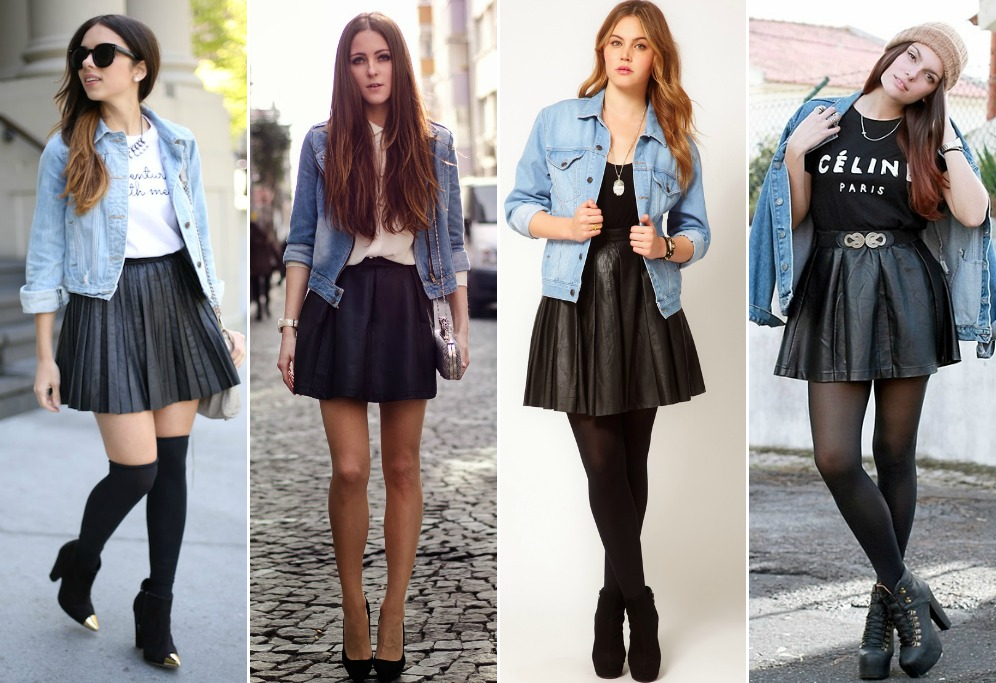 saia infantil de couro