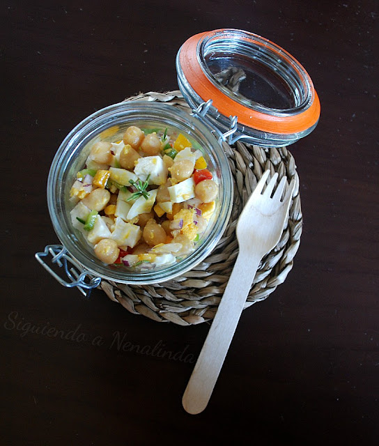 Siguiendo a Nenalinda Ensalada de Garbanzos Marroquí.