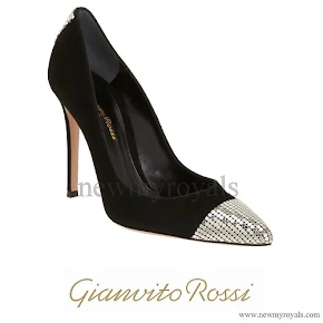Crown Princess Mary wore Gianvinto Rossi Metal Mesh Pumps