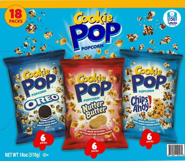 Sam's Club Selling Exclusive Variety Pack of Cookie Pop Popcorn with Nutter  Butter, Chips Ahoy, and Oreo Flavors | Brand Eating