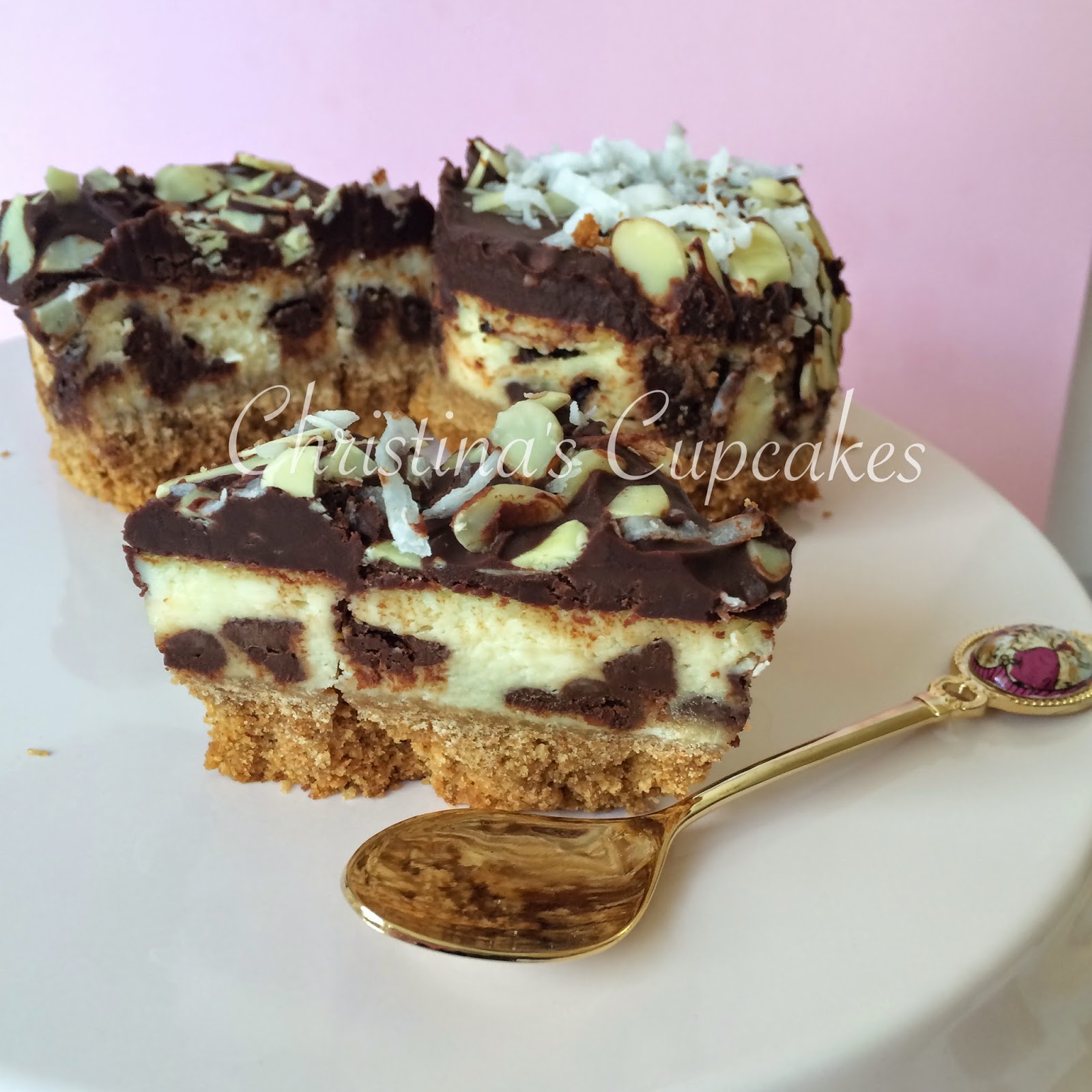 Christina's Cupcakes Almond Joy Cheesecake