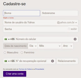 Como cadastrar ou criar uma conta de e-mail do Yahoo - MundoContas