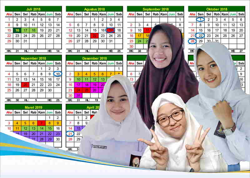 Kalender Pendidikan 2018/2019 Versi Excel Kemenag Jateng
