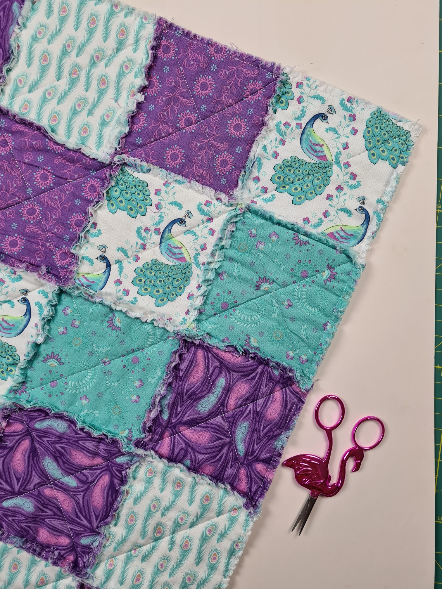 Raggy Quilt so easy and so effective Sarah Payne Happiness is a