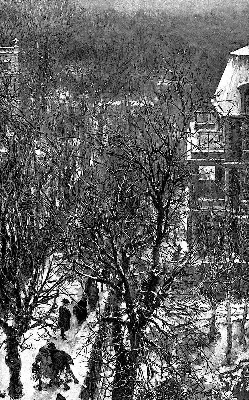 Adolph Von Menzel Adolph Von Menzel winter scene