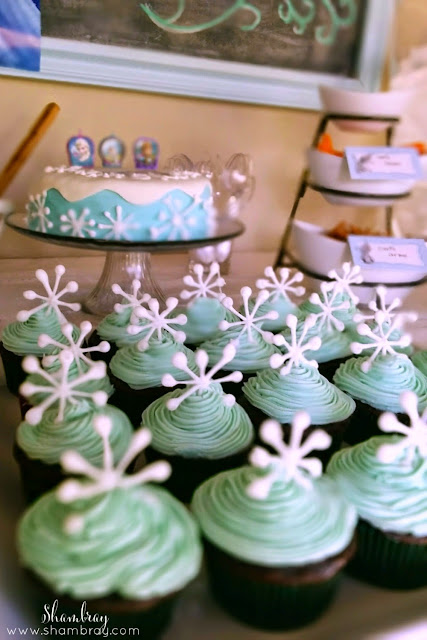 cupcakes, snowflakes, candles 