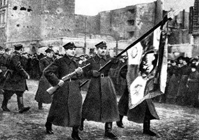 Polish soldiers of the Soviet backed 1st Polish Army Jan 1945 so-called liberation of Warsaw