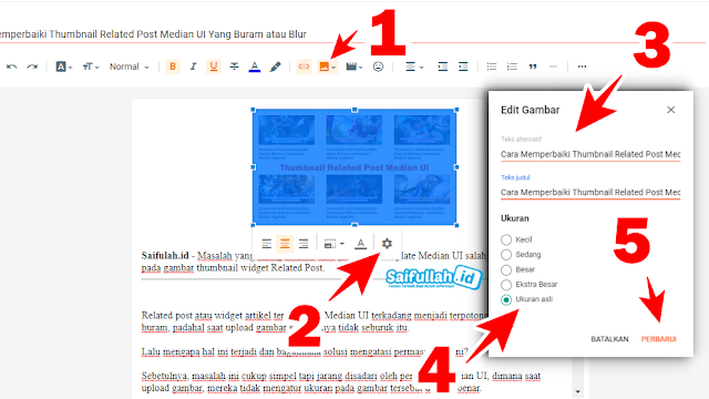 Cara Memperbaiki Thumbnail Related Post Median UI Yang Buram atau Blur