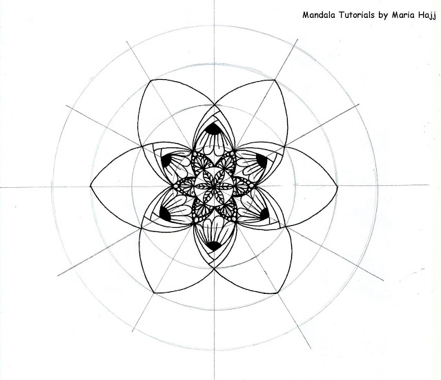 how to draw  a mandala