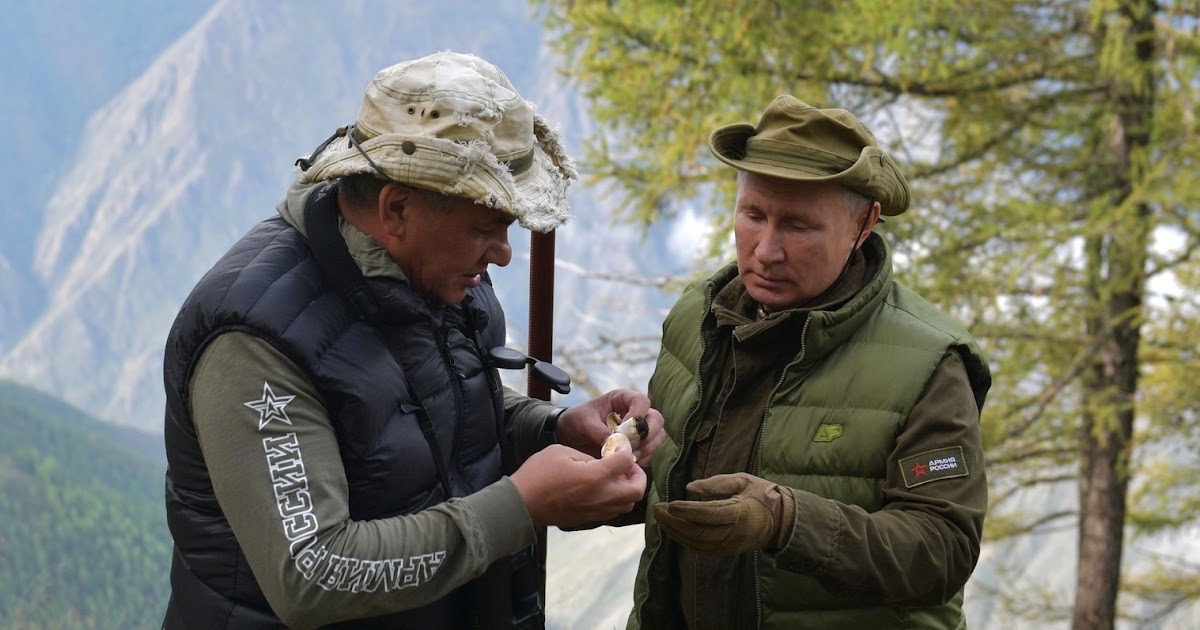 Путин на отдыхе с шойгу