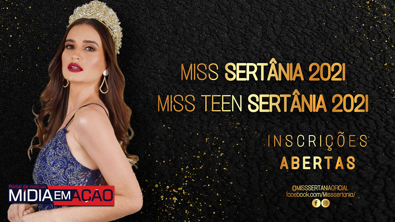 Inscrições abertas para o concurso 'Miss Sertânia 2021'