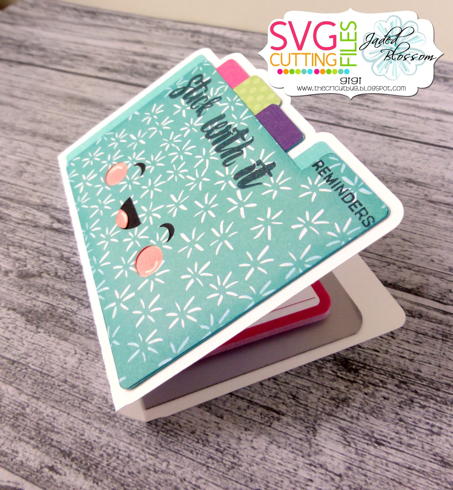 The Cricut Bug Sticky Note File Folder