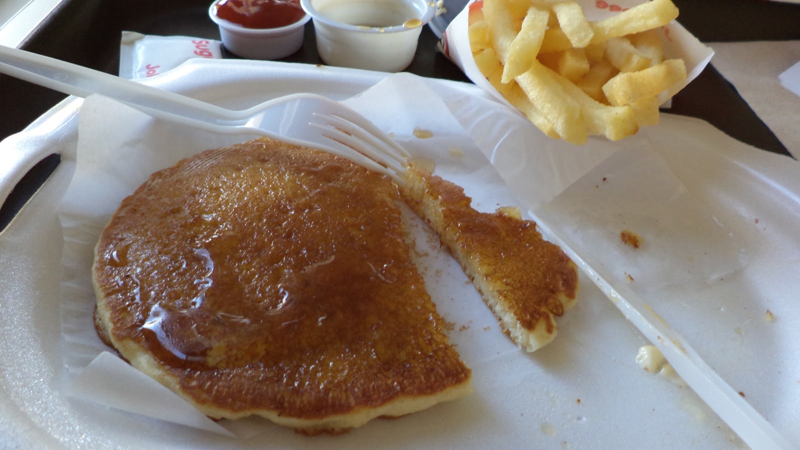 passing through . . . Pancakes and Fries