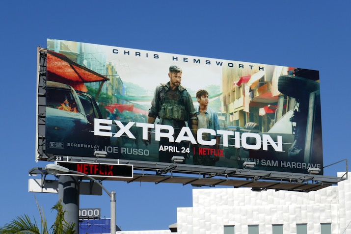Extraction film billboard Sunset Strip Extraction film billboard