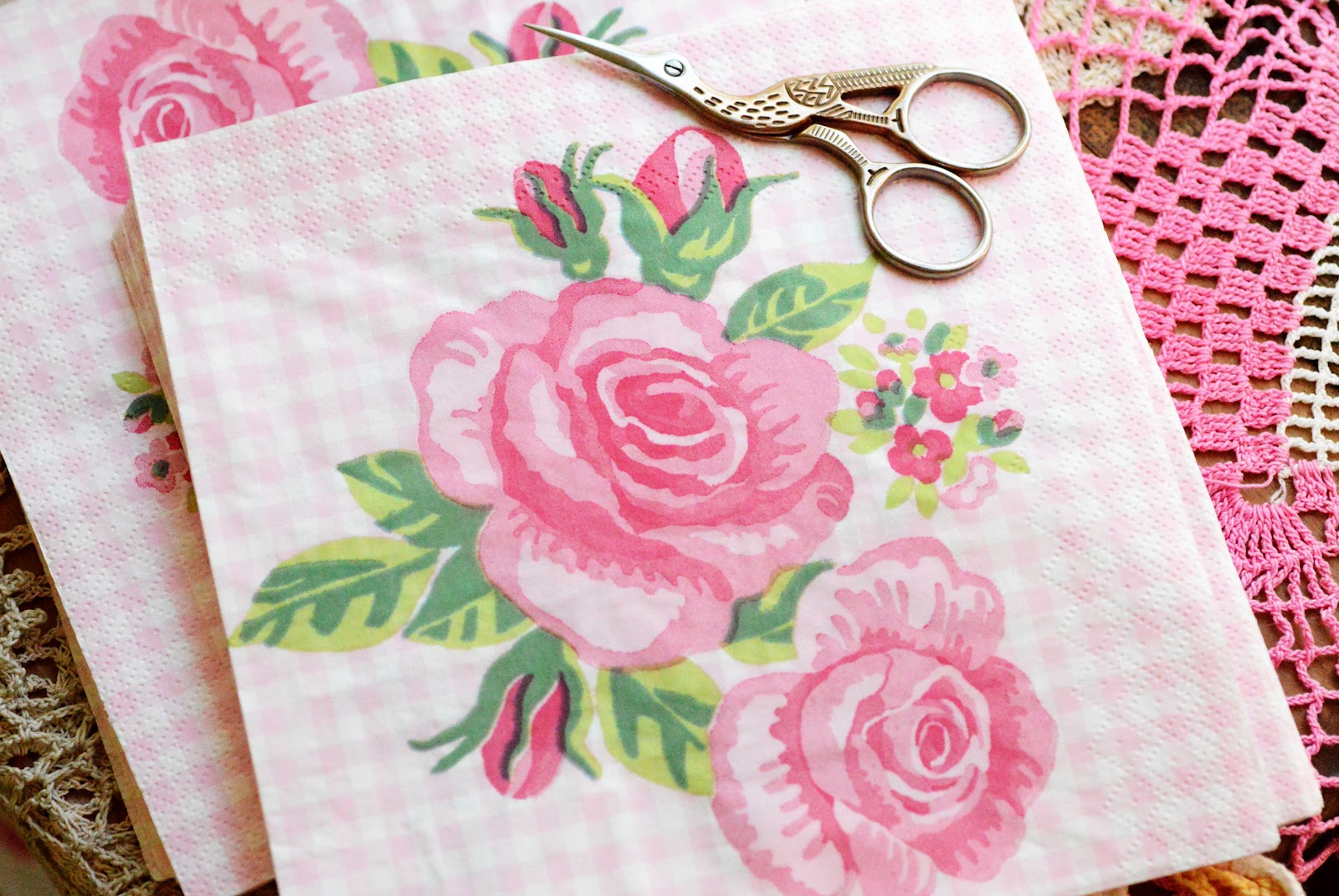Maize Hutton: Use Napkin Designs as Decals for your Crafts!