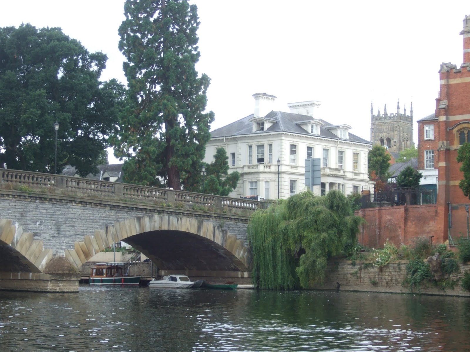 and Millie makes three Fish & Anchor Moorings, Offenham (River Avon
