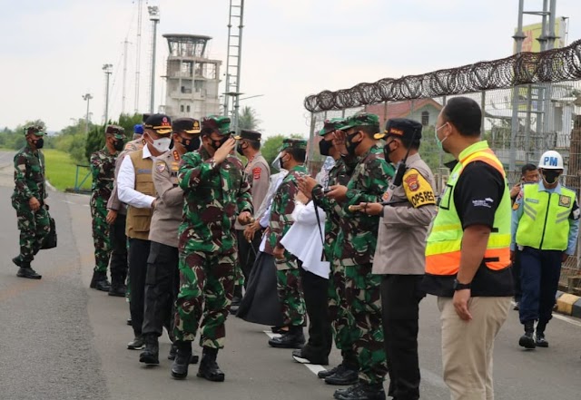 Danlanud Pangeran M. Bun Yamin Sambut Kuker Panglima TNI Di Provinsi Lampung
