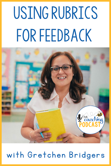 Have you tried using rubrics for feedback? On episode 82 of The Coaching Podcast, I’m joined by Gretchen Bridgers from Always a Lesson. We talk about using a teacher evaluation rubric to set up structures and focus our instructional coaching work. She explains how to introduce this tool to the team and why it leads to more meaningful conversations with teachers. Listen to learn how instructional coaches can use rubrics with teachers.