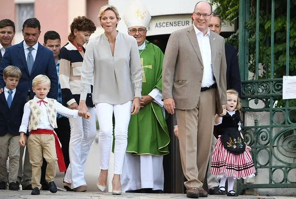 Prince Albert, Princess Charlene, Crown Prince Jacques and Princess Gabriella attended the traditional Monaco's picnic