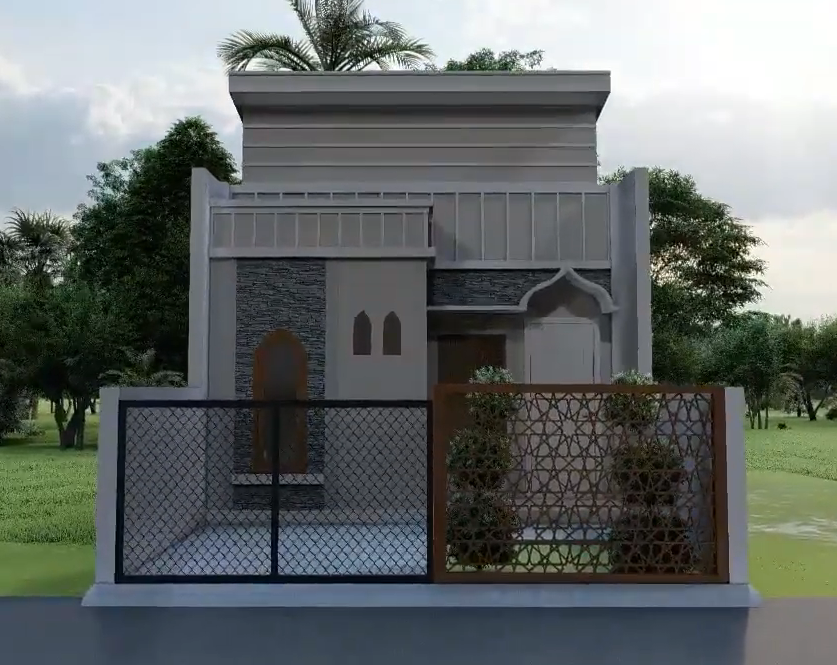 Desain dan Denah Rumah Minimalis Konsep Islami Ukuran 5 x