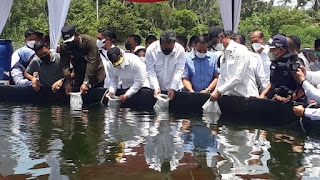 Menteri KKP RI Trenggono Puji Hasil yang Dicapai Klaster Tambak di Aceh Timur September 7, 2021