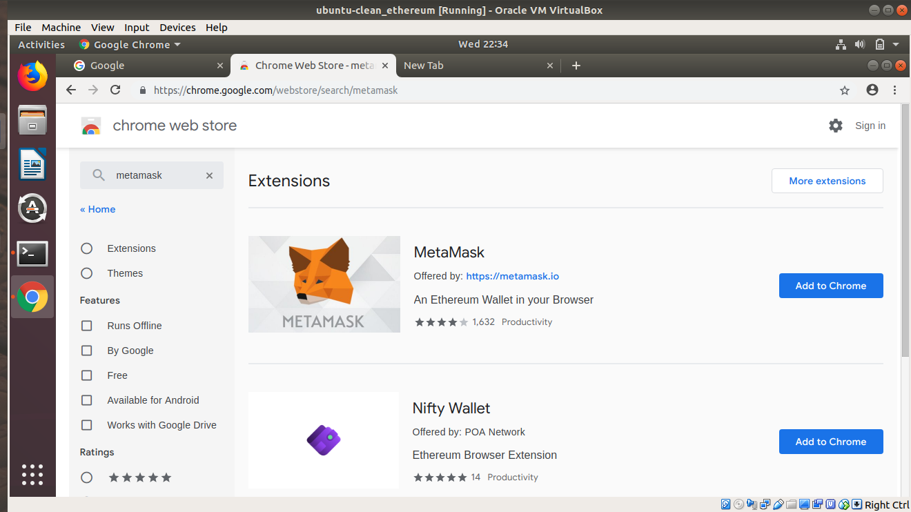 MELIORATE METAMASK extension in ChromeInstallation