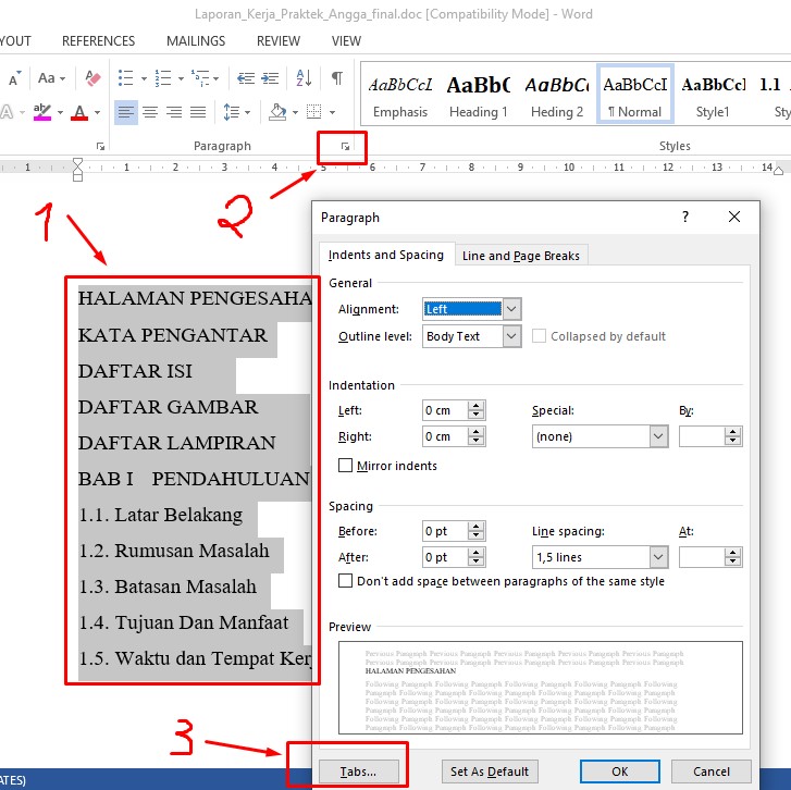 √ Cara Membuat Daftar Isi MS Word, OTOMATIS & MANUAL Pakar Dokumen