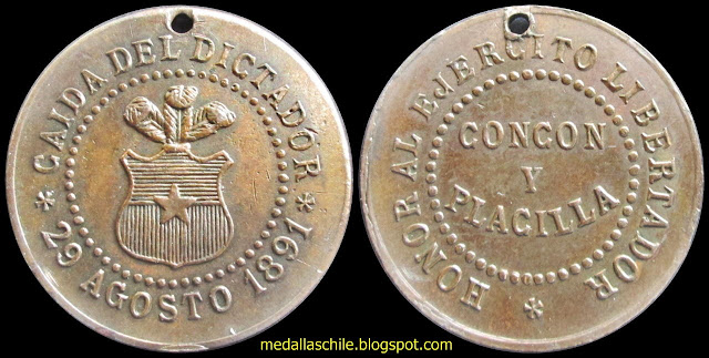 Medalla Guerra Civil Concon y Placilla